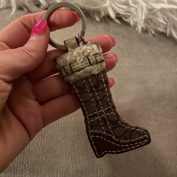 Coach Boot Keychain with shearling - Vintage - Picture 2 of 3